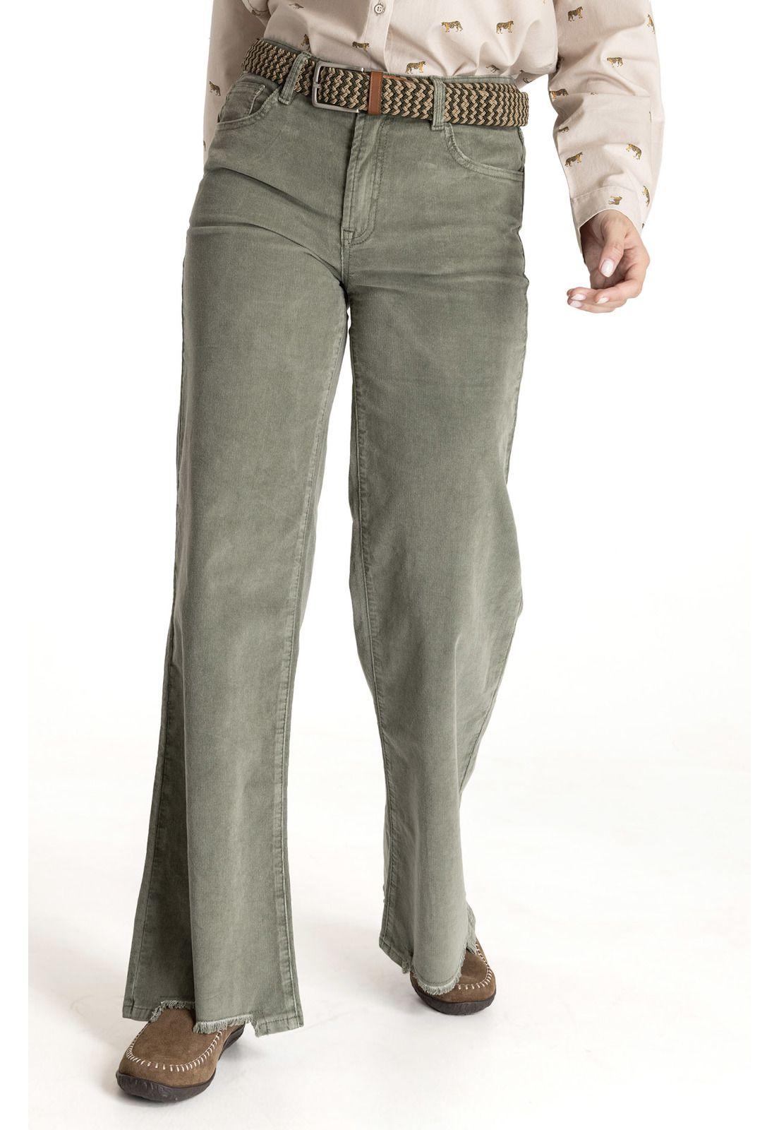 Pantalón Mujer Anna Gris Claro-3