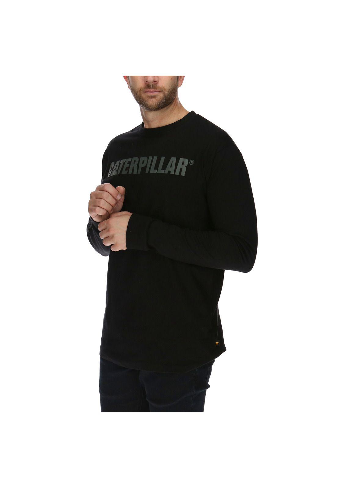 Polera Ml Hombre Upf Defender L/S Tee Algodón Negro-1