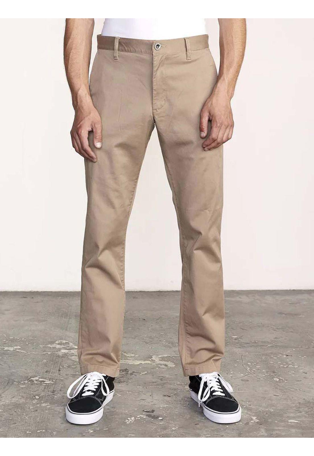 Pantalón Hombre Stretch fit Beige RVCA-0