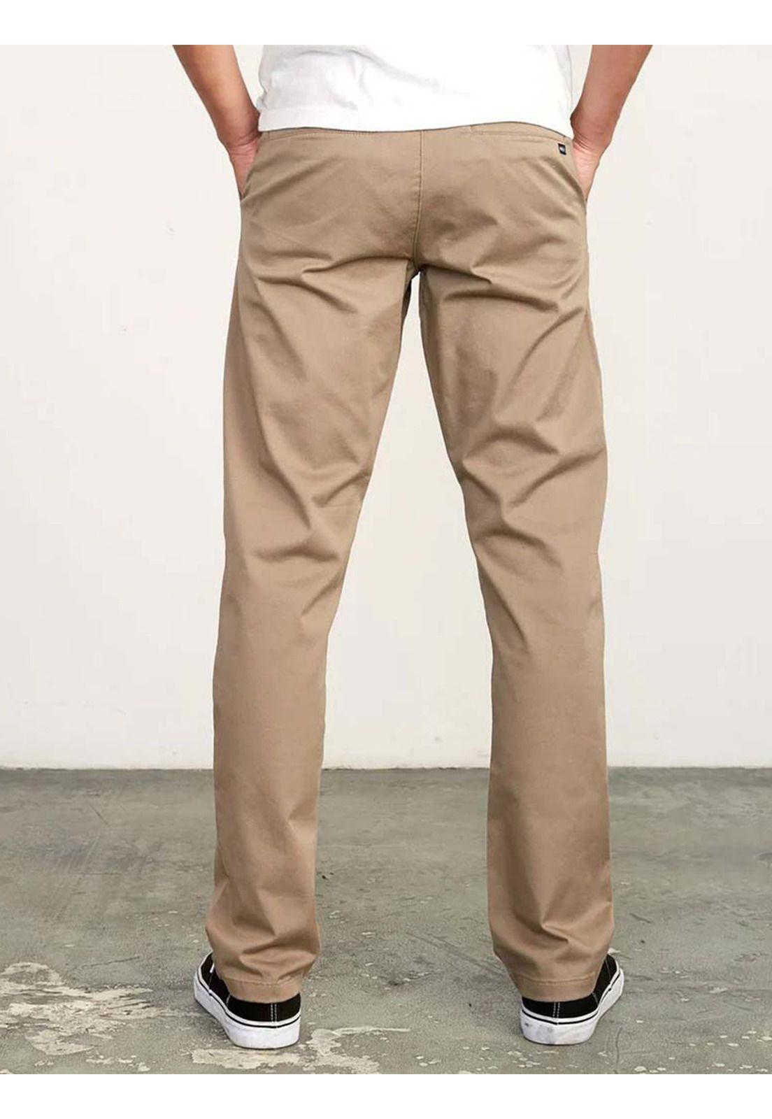 Pantalón Hombre Stretch fit Beige RVCA-1