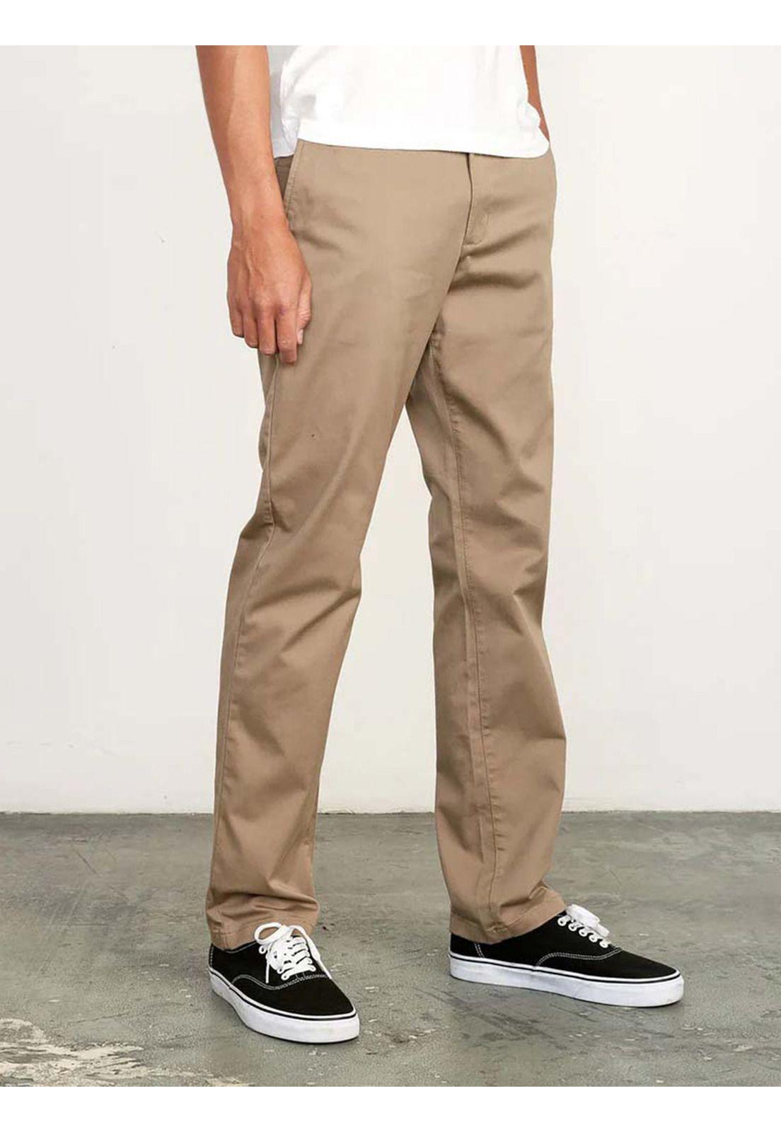 Pantalón Hombre Stretch fit Beige RVCA-3