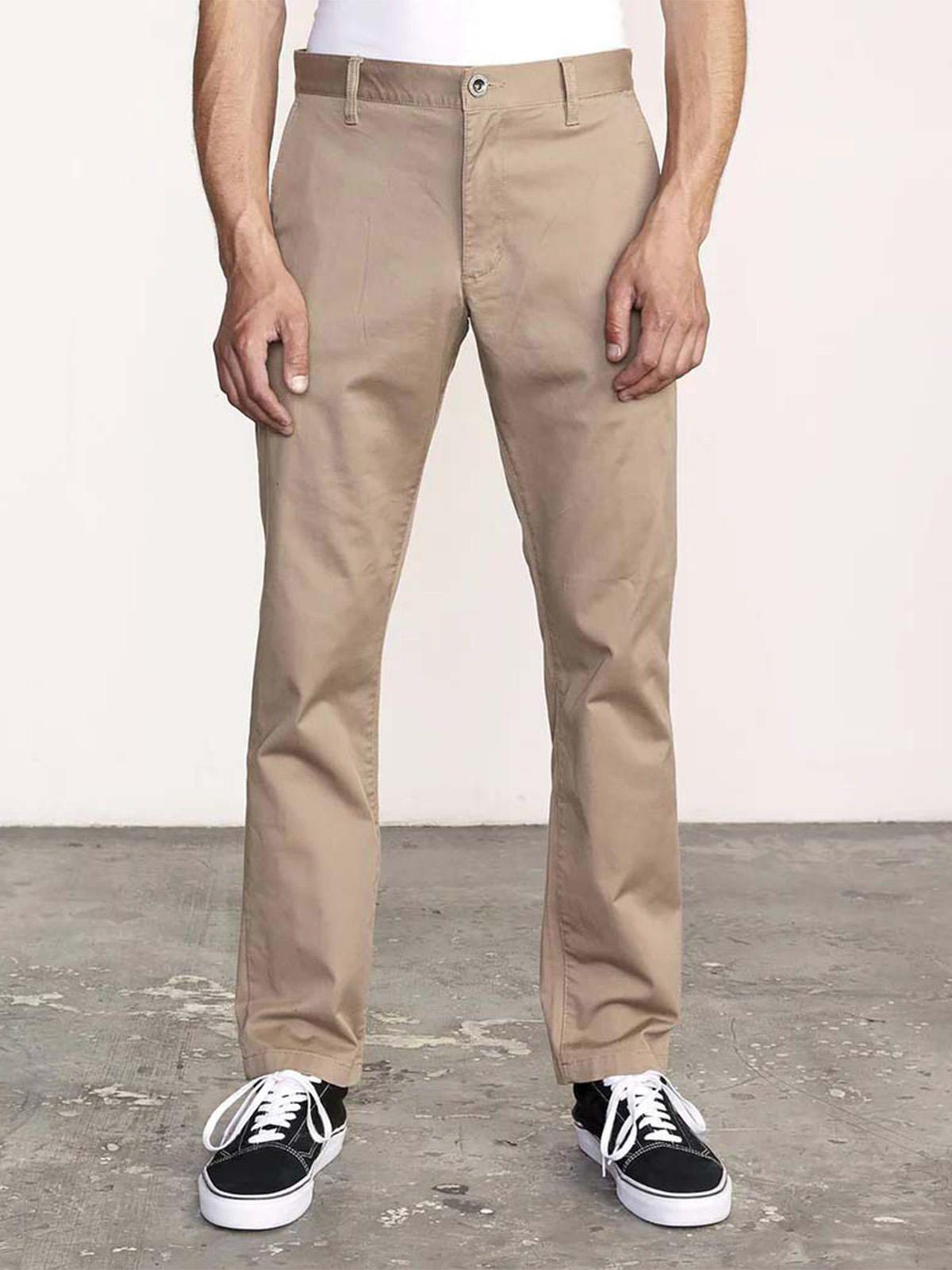 Pantalón Hombre Stretch fit Beige RVCA-0
