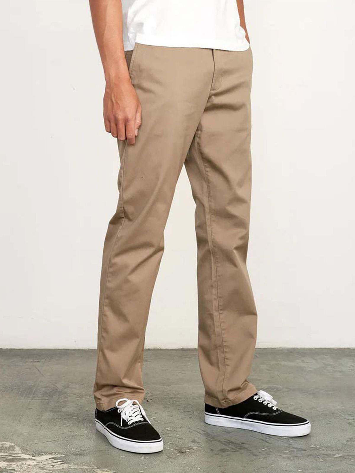 Pantalón Hombre Stretch fit Beige RVCA-3