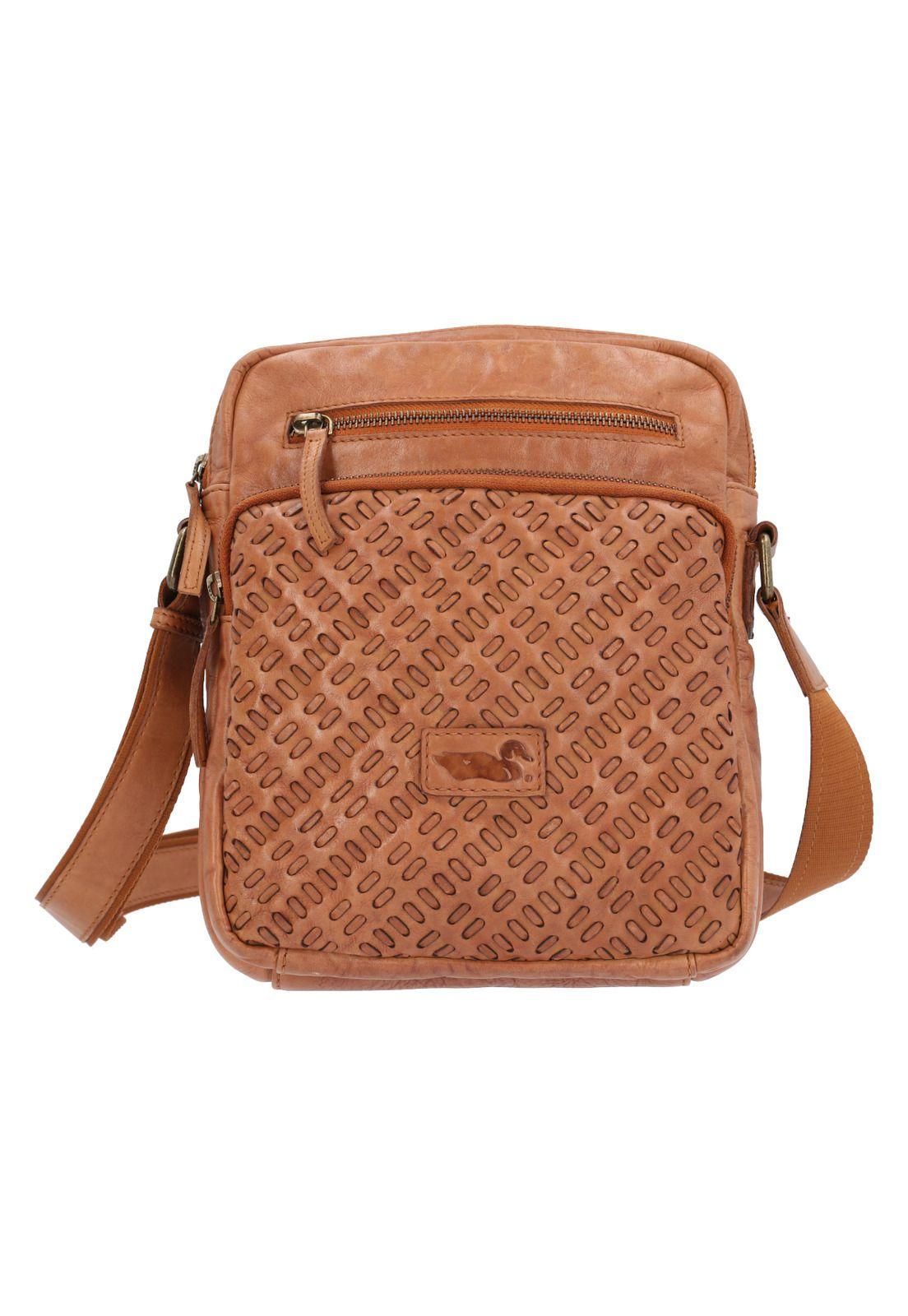 Cartera Cuero Camel Ws RustiMinicross Mujer-0