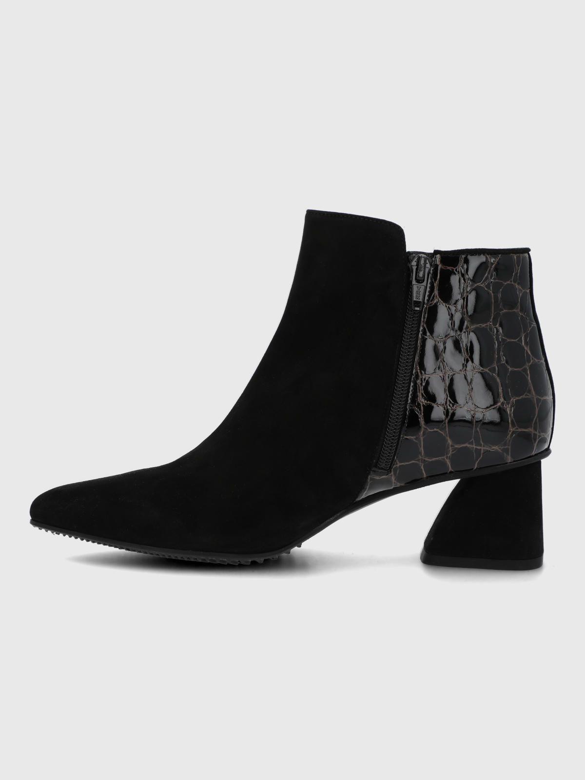 Botin Brunate Cuero Mujer Naville Negro-6