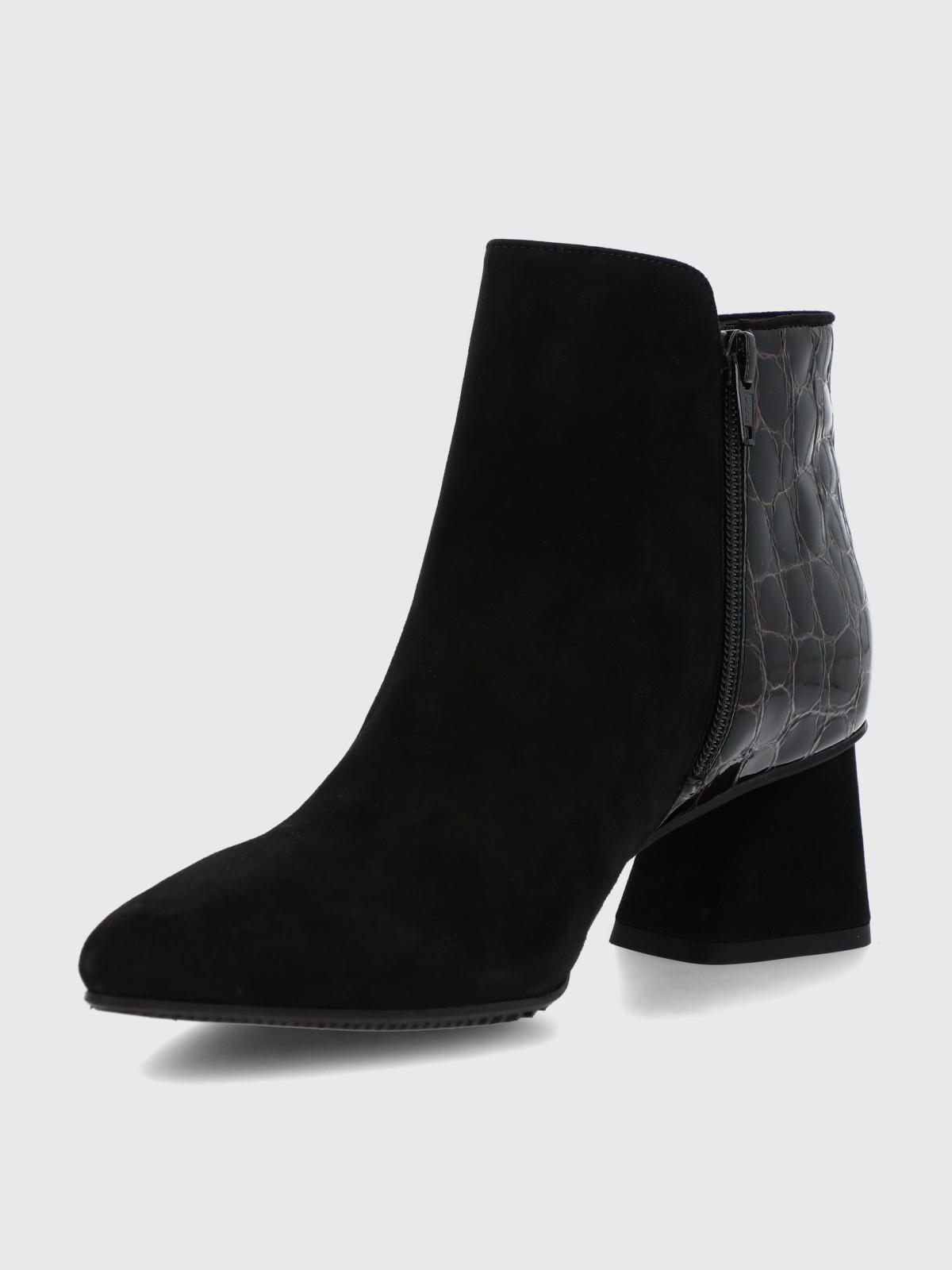 Botin Brunate Cuero Mujer Naville Negro-5