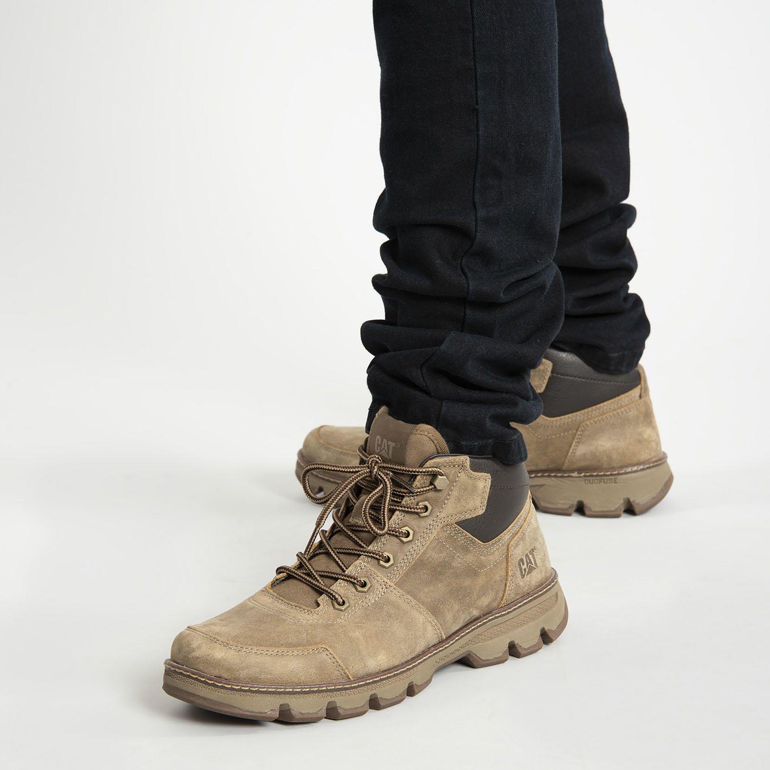 Botin Cuero Hombre Vertex Café-1