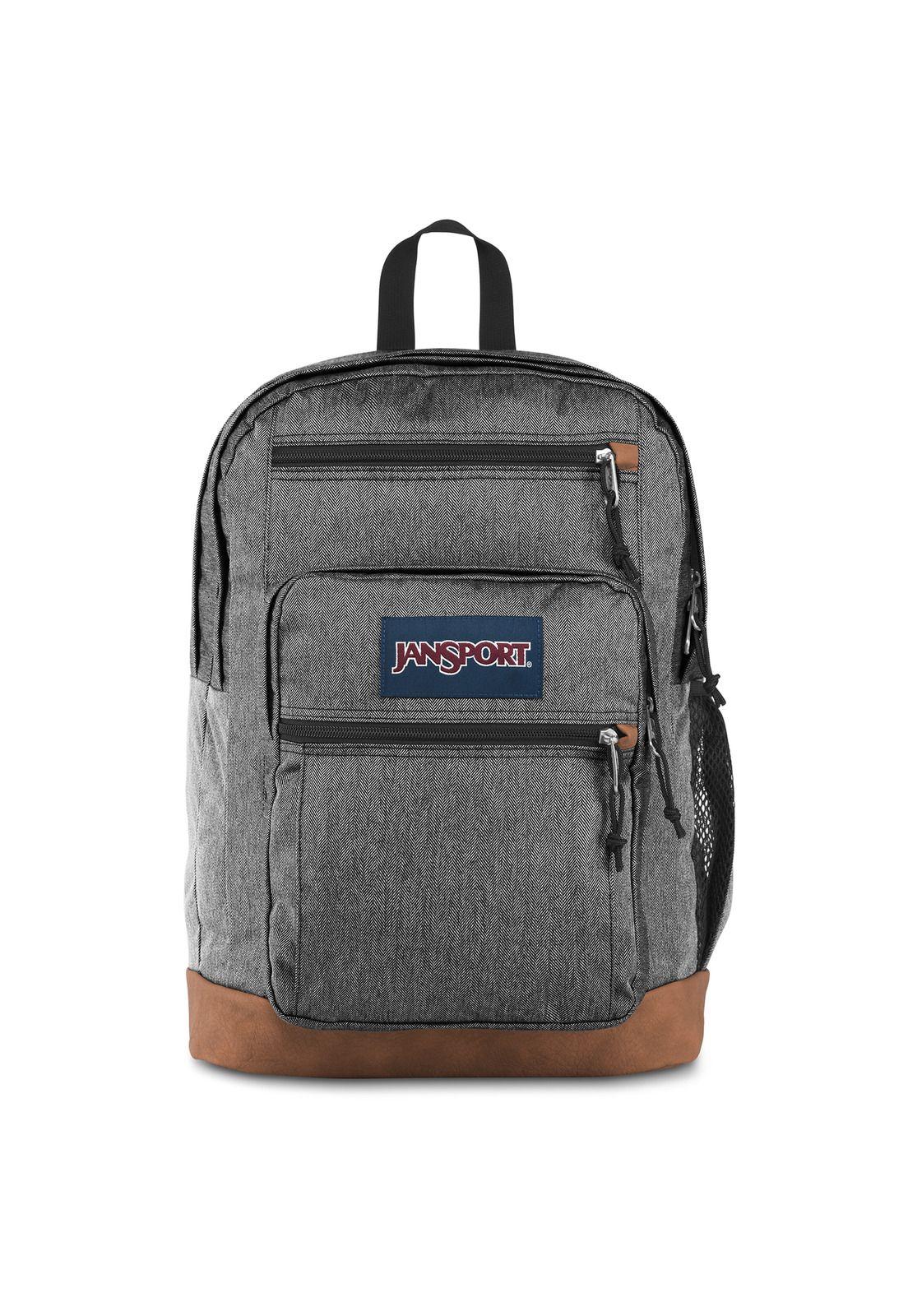 Mochila Cool Student Black White Herringb-0