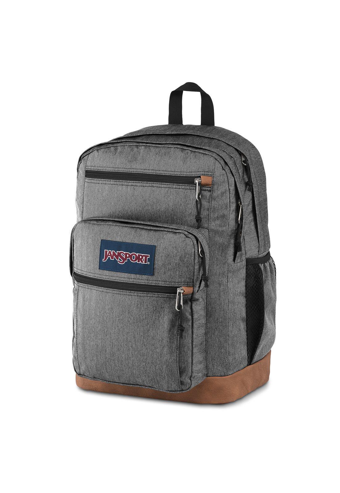 Mochila Cool Student Black White Herringb-1