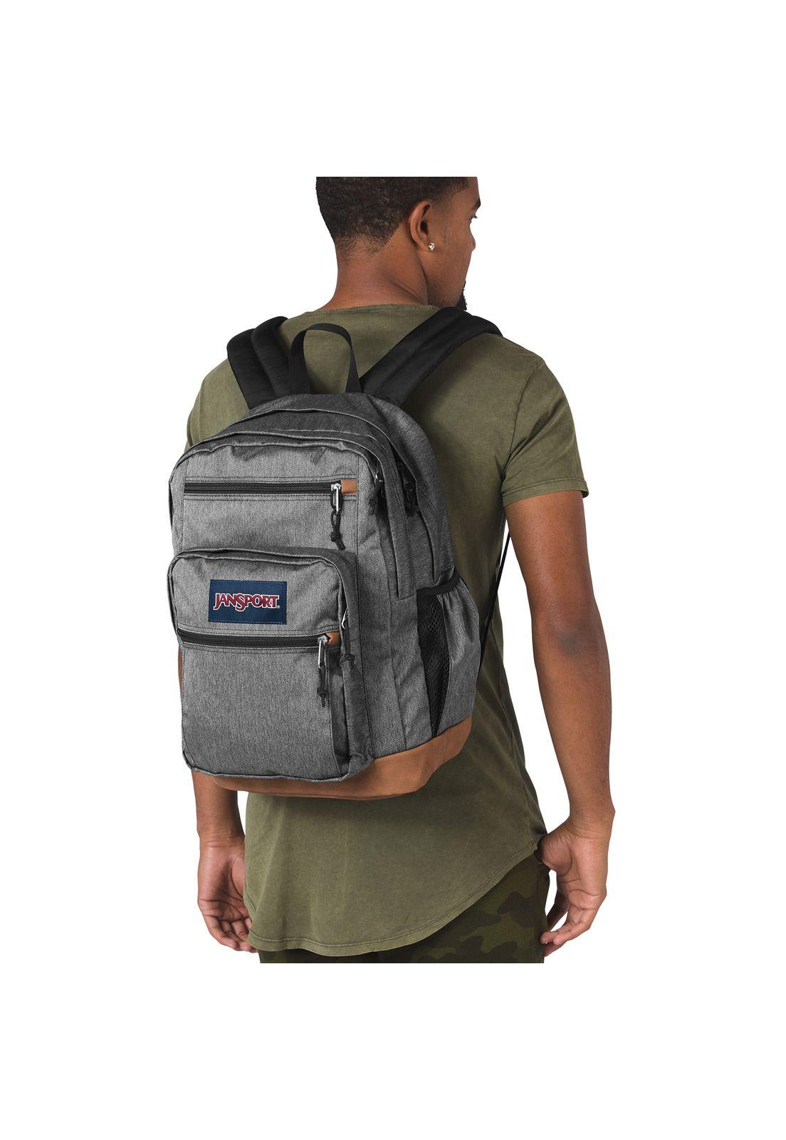 Mochila Cool Student Black White Herringb-3