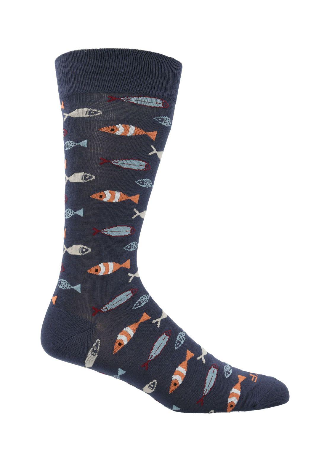 Pack 3 Calcetines Beige Gift Pez Hombre-4