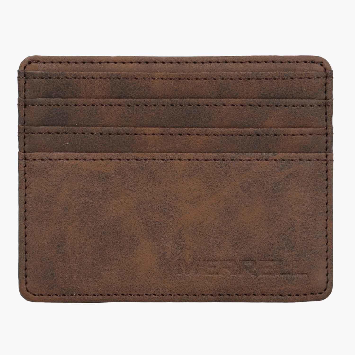 Billetera Unisex Wicket Recycled Leat Café Merrell-0