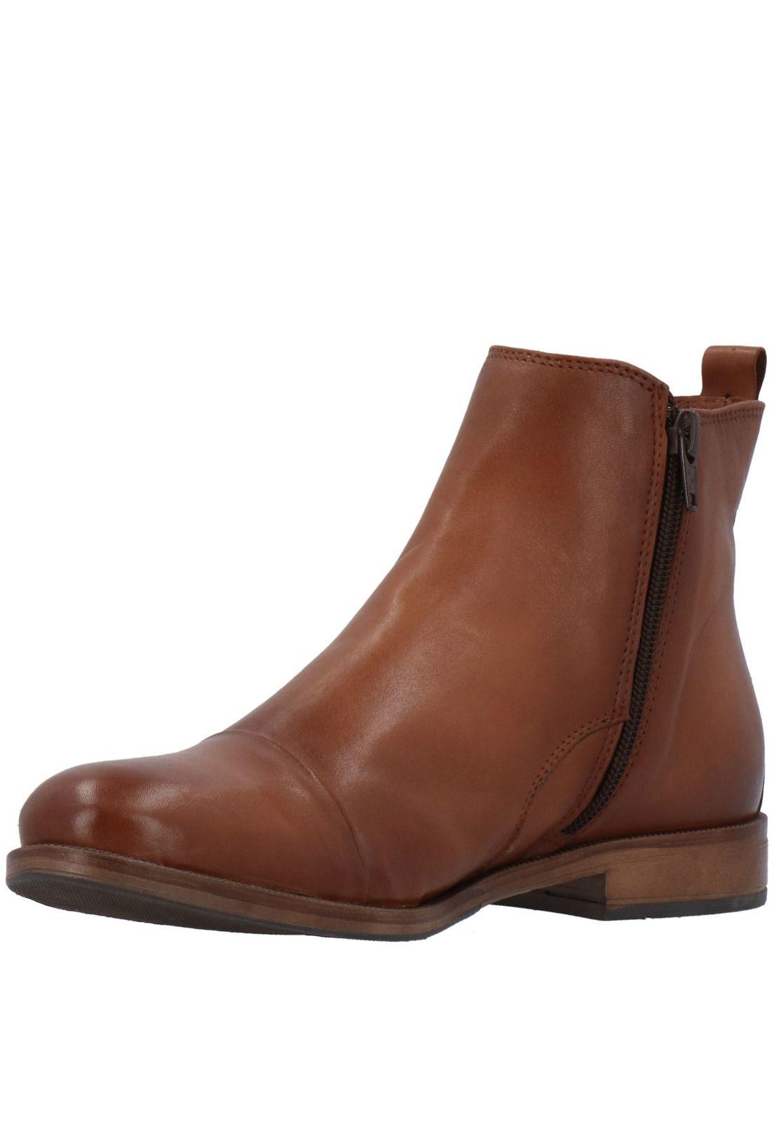 Botín Cay Vestir Café-3