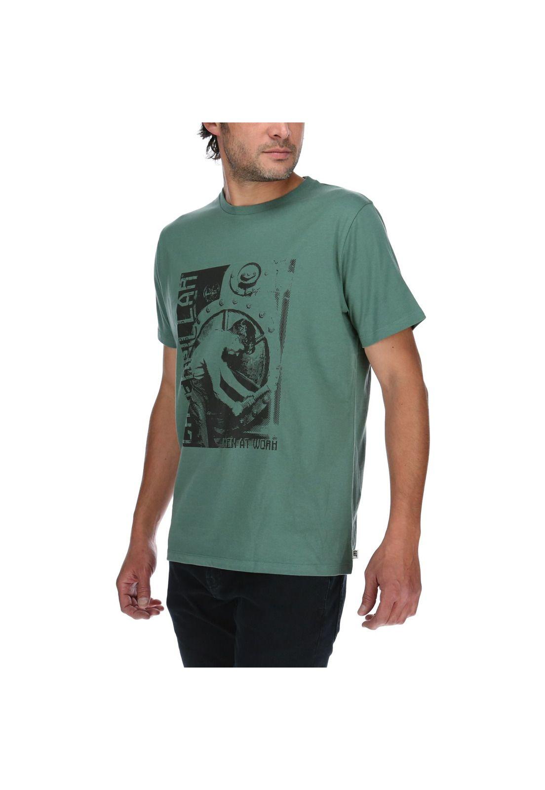 Polera Mc Hombre At Work Tee Verde-1