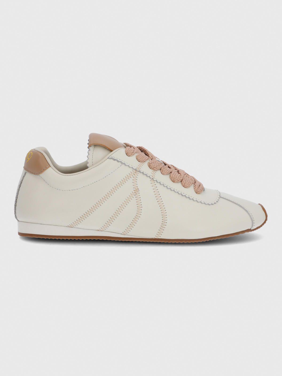 Zapatilla Cuero Mujer Bonik Beige-3