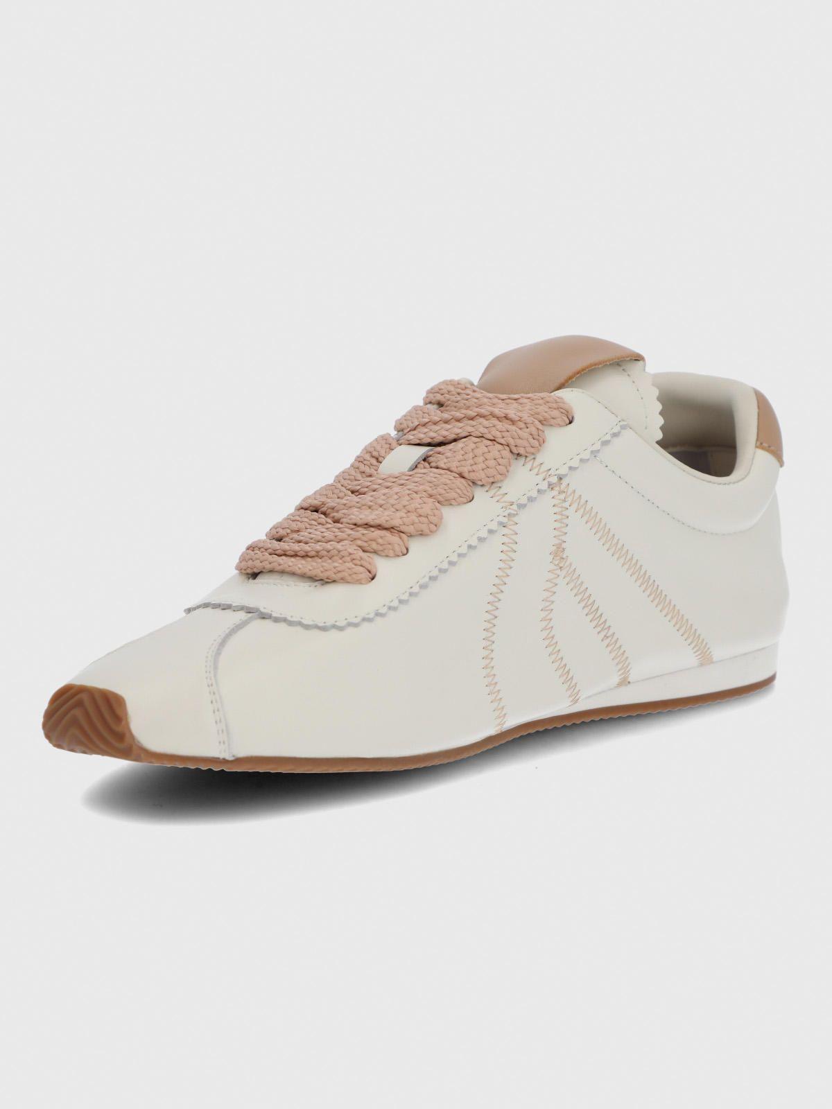 Zapatilla Cuero Mujer Bonik Beige-5