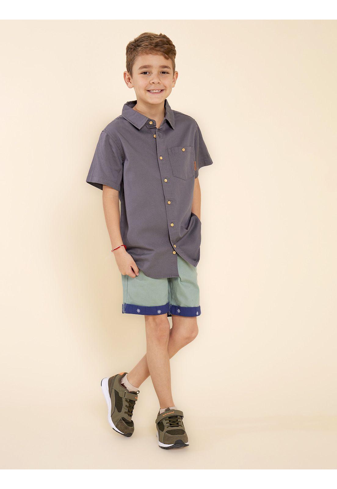 Camisa Niño Wild Gris-1