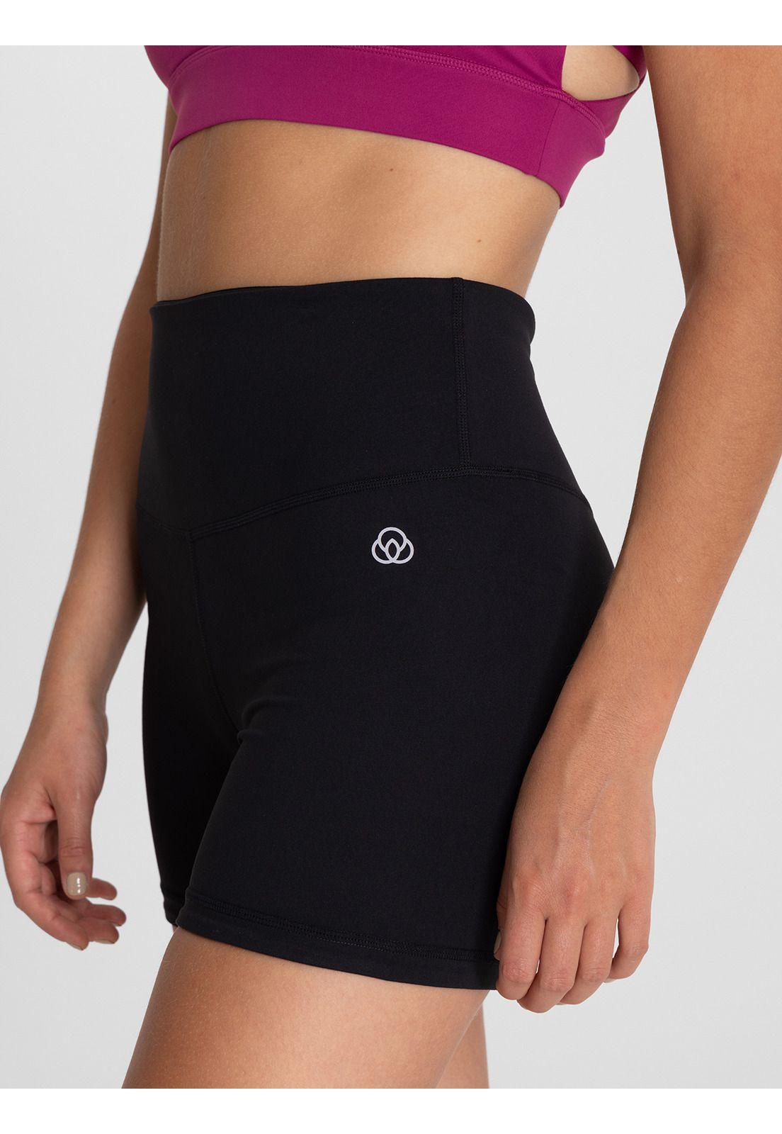 Calza corta tiro alto Mujer Uma Negro-4