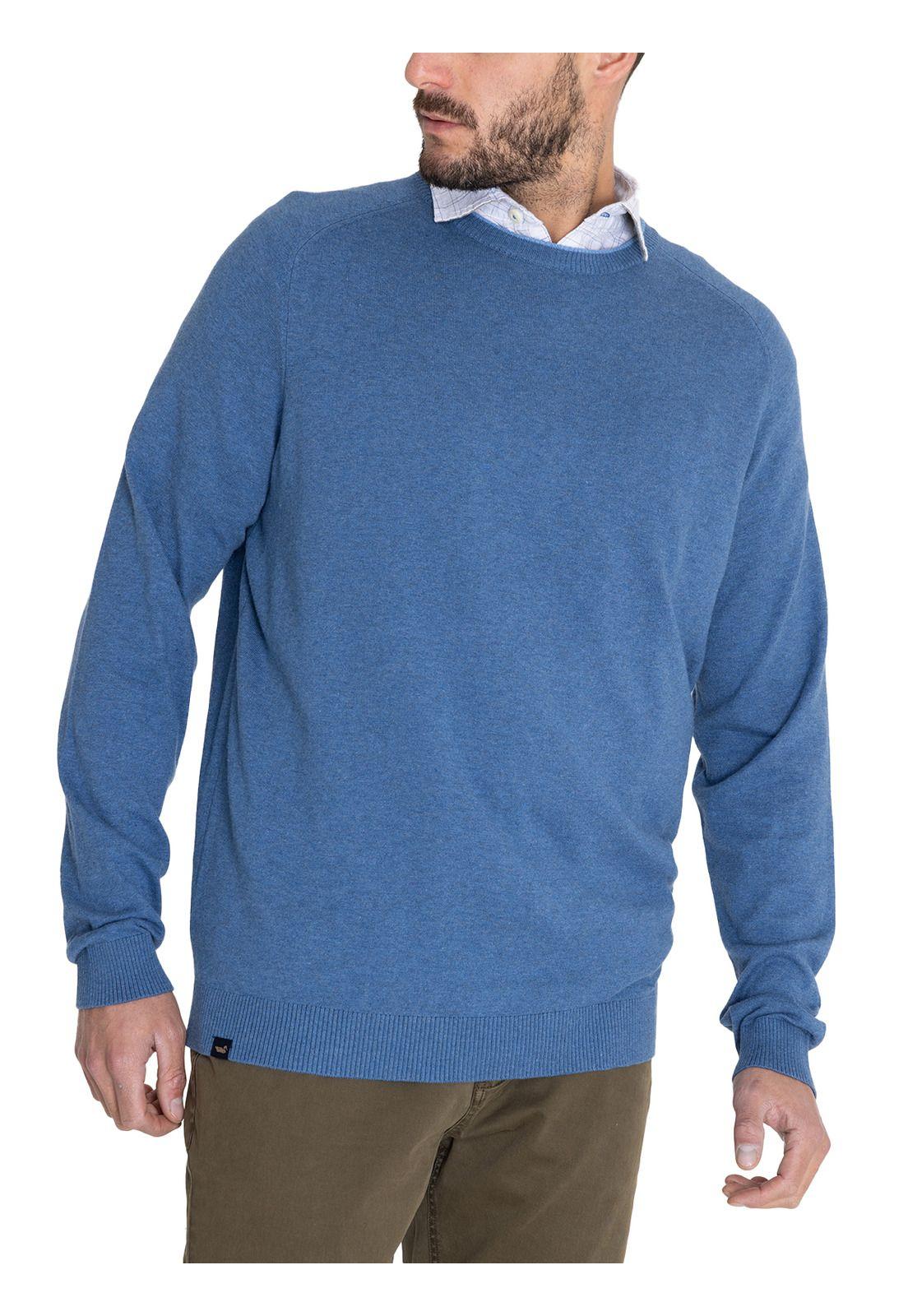 Chaleco Algodón Orgánico Azul Angri Hombre -4