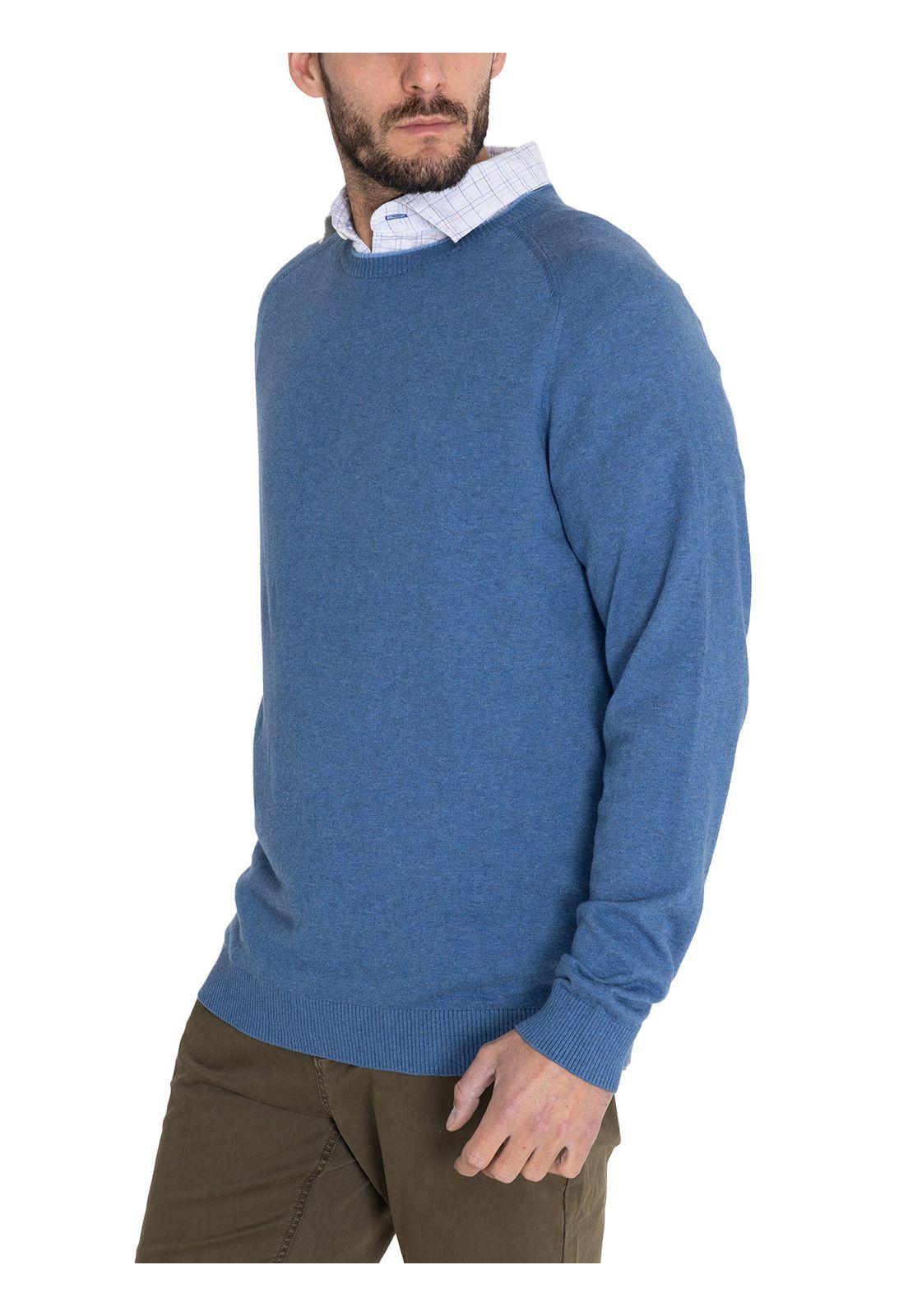 Chaleco Algodón Orgánico Azul Angri Hombre -5