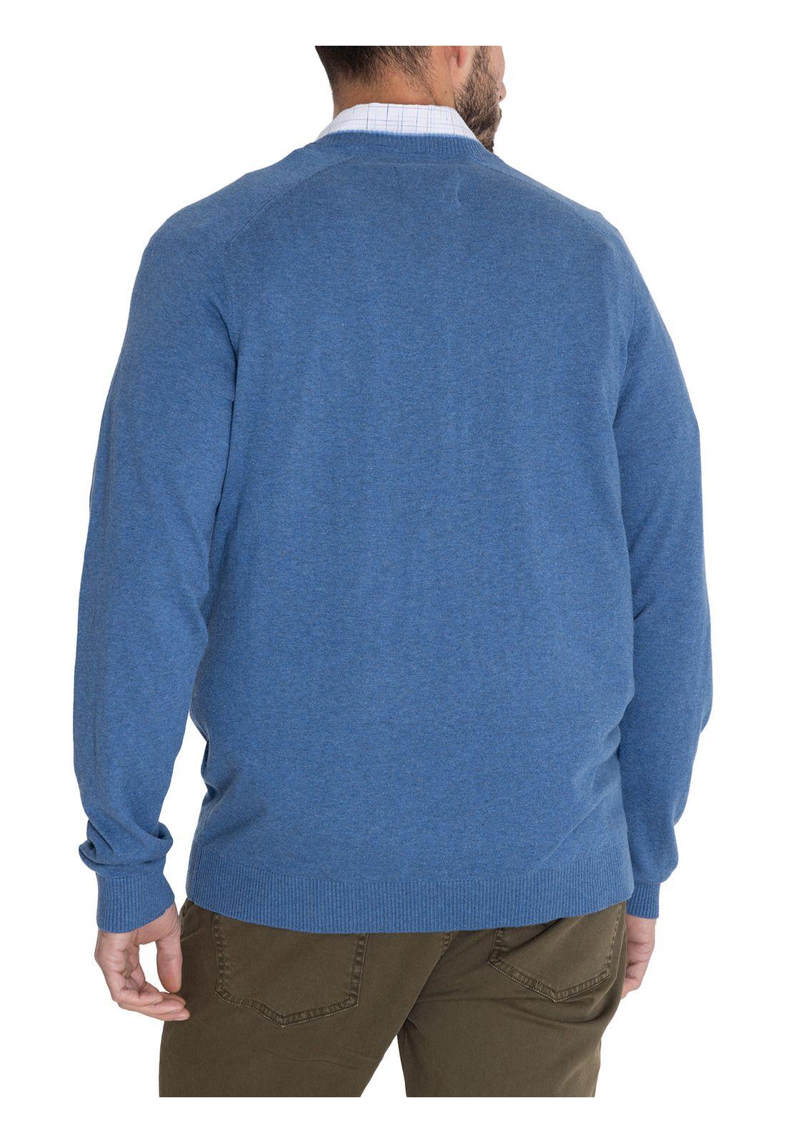 Chaleco Algodón Orgánico Azul Angri Hombre -6