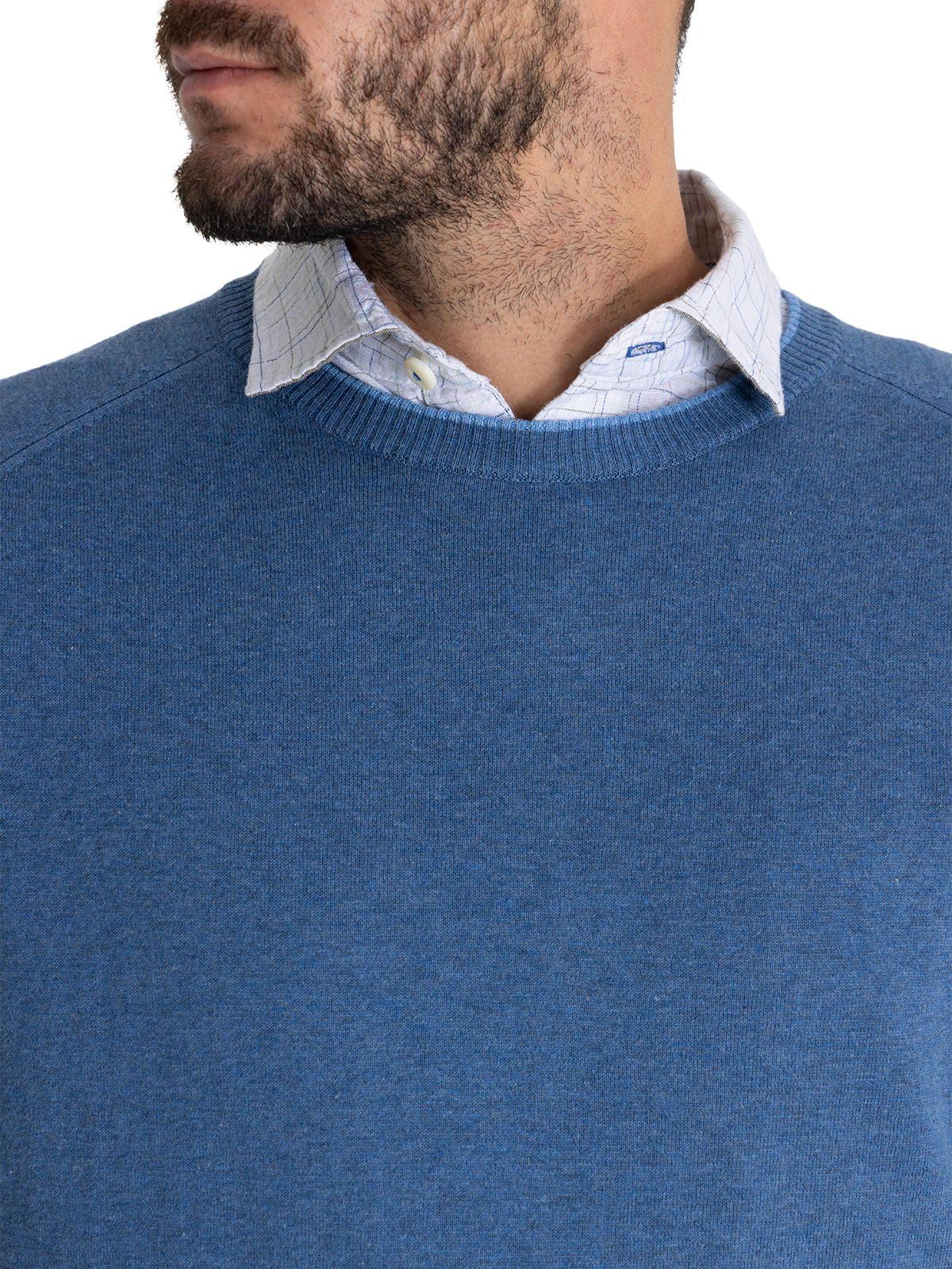 Chaleco Algodón Orgánico Azul Angri Hombre -7