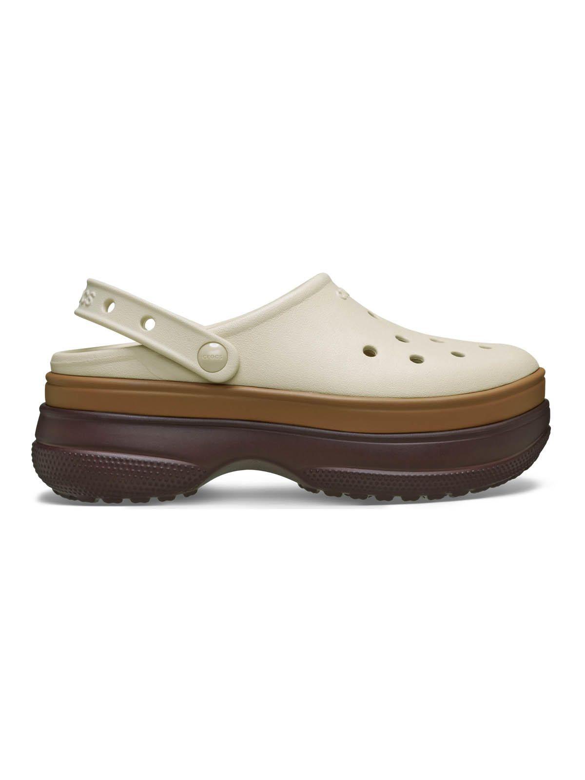 Zueco Unisex Classic Stacked Clog Café Claro-0