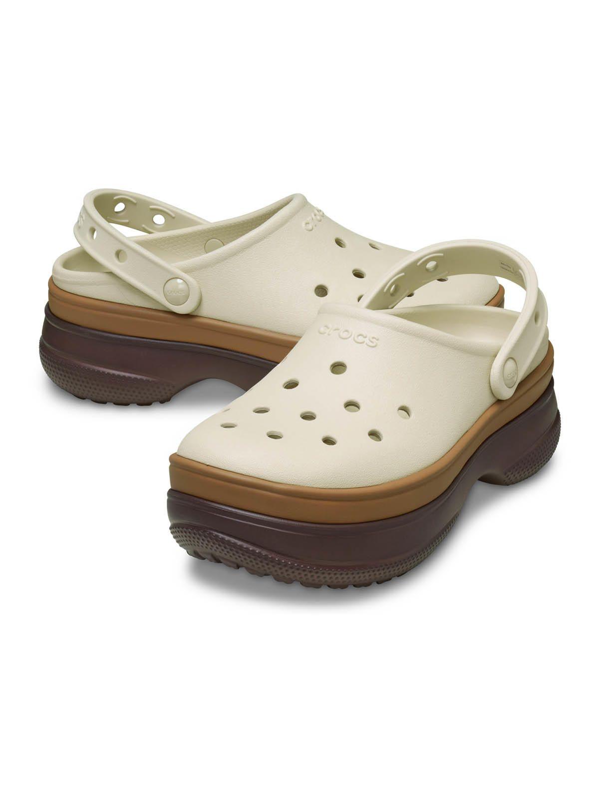 Zueco Unisex Classic Stacked Clog Café Claro-3