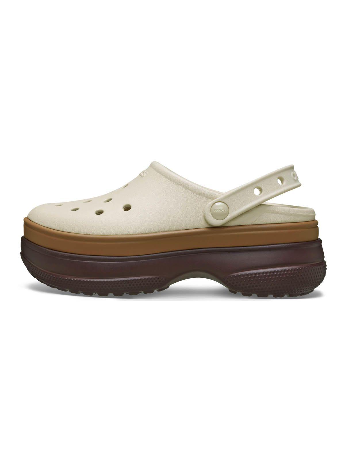 Zueco Unisex Classic Stacked Clog Café Claro-1