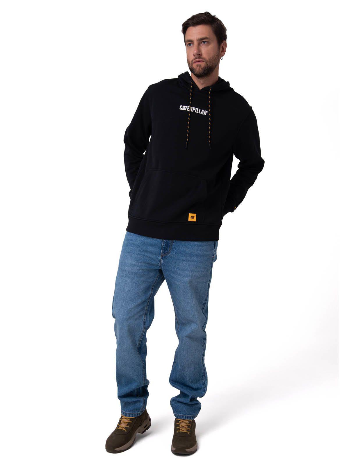 Polerón Hombre Diseño French Terry Negro-6