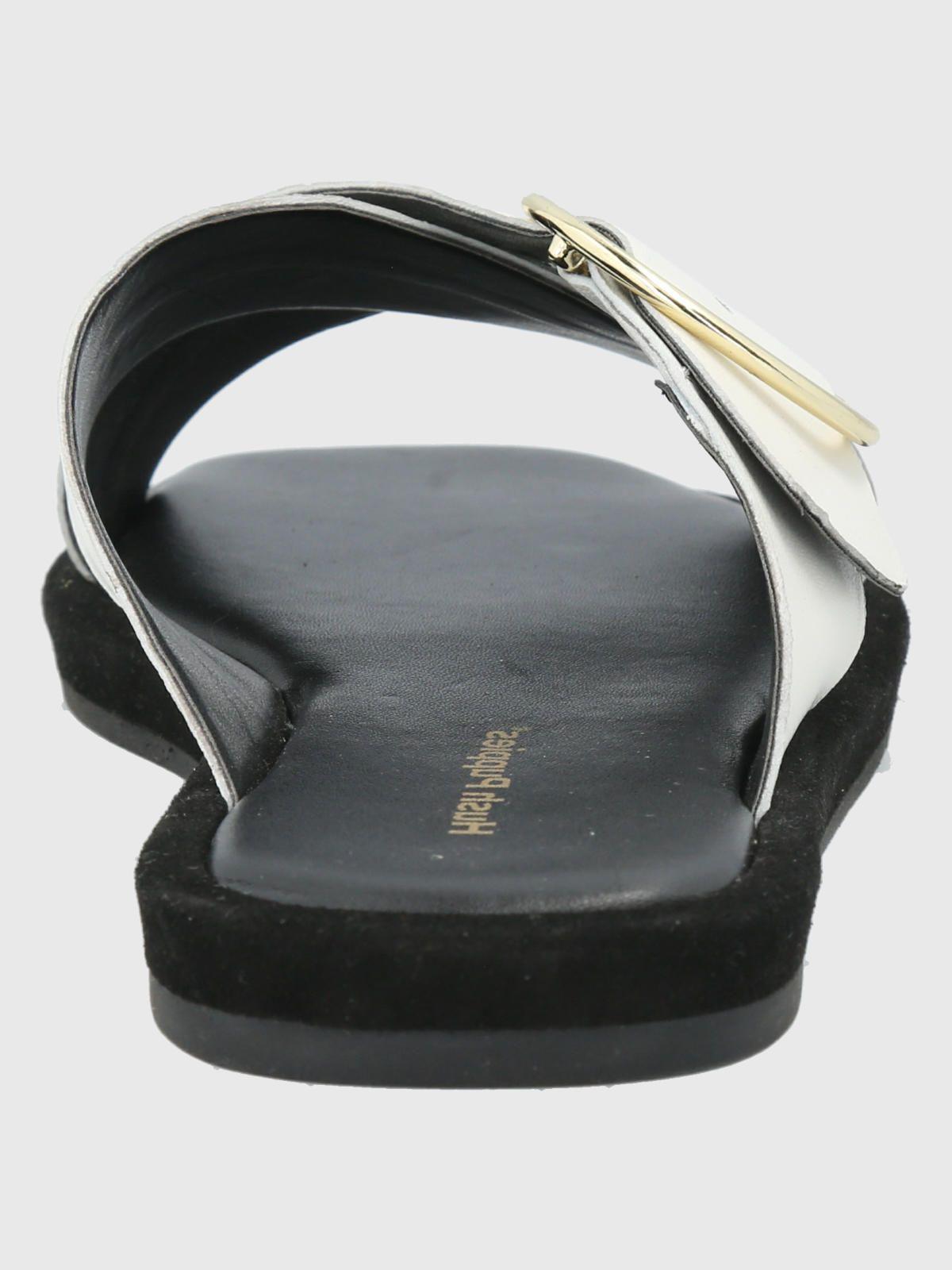 Sandalia Cuero Blanco Mujer Bernard -5