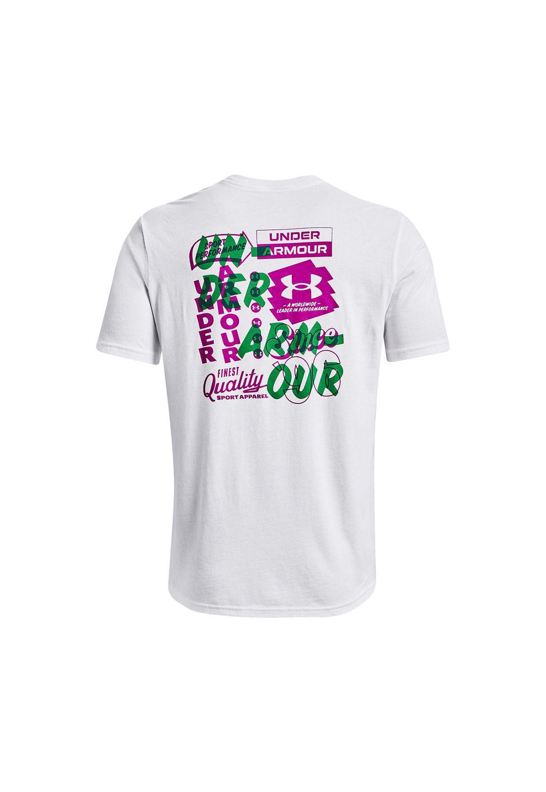 Polera UA Vintage Type Blanco para hombre-1