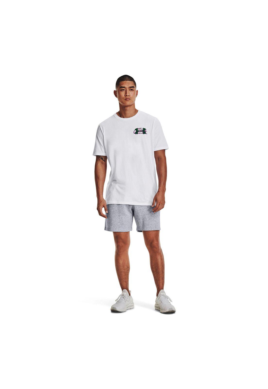 Polera UA Vintage Type Blanco para hombre-5