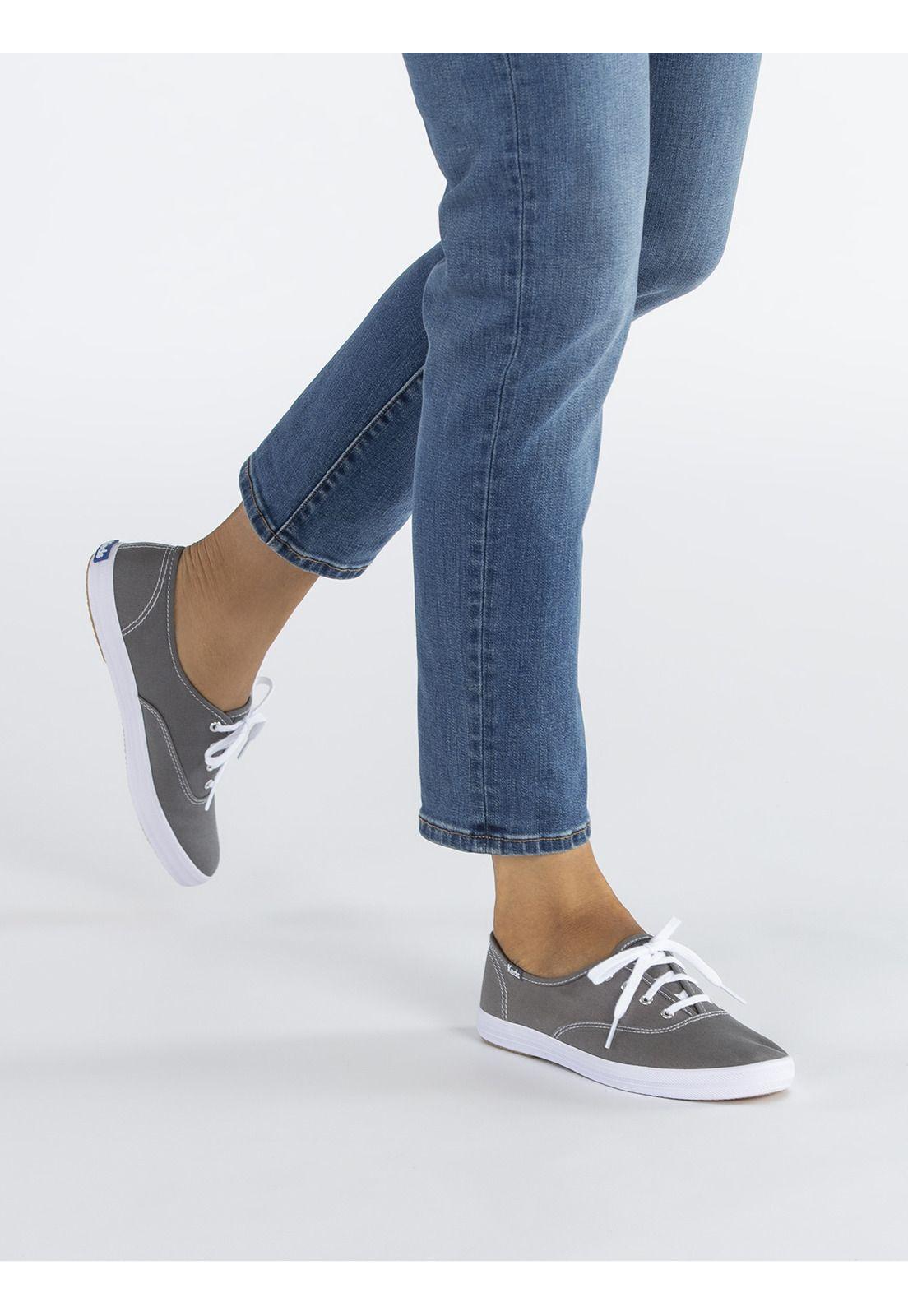 Zapatilla Mujer Champion Canvas Gris-1