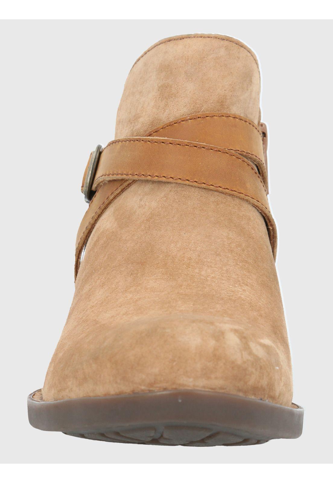 Botin Cuero Mujer Breda Café-3