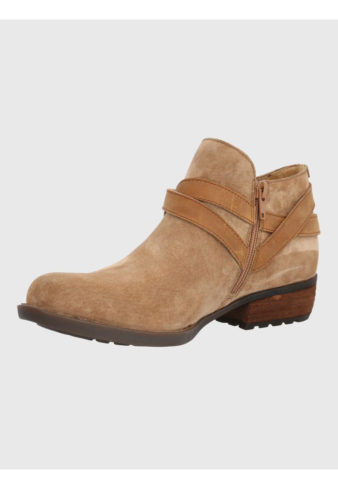 Botin Cuero Mujer Breda Café-4