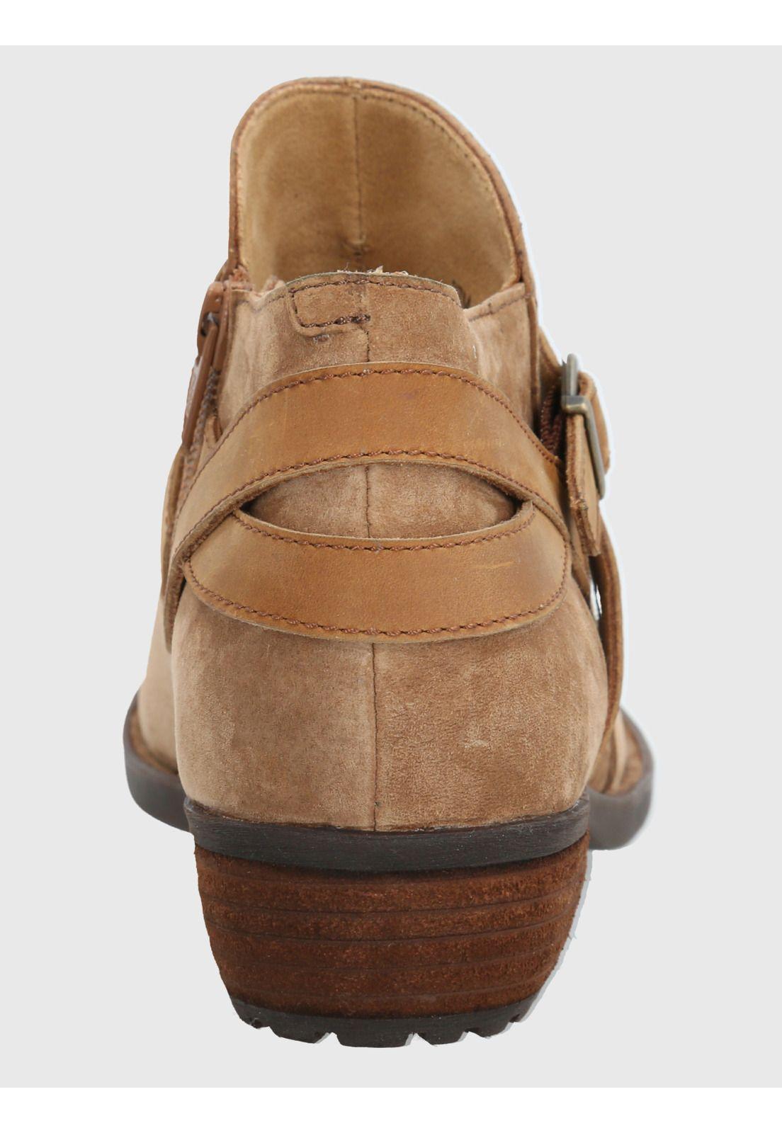 Botin Cuero Mujer Breda Café-5