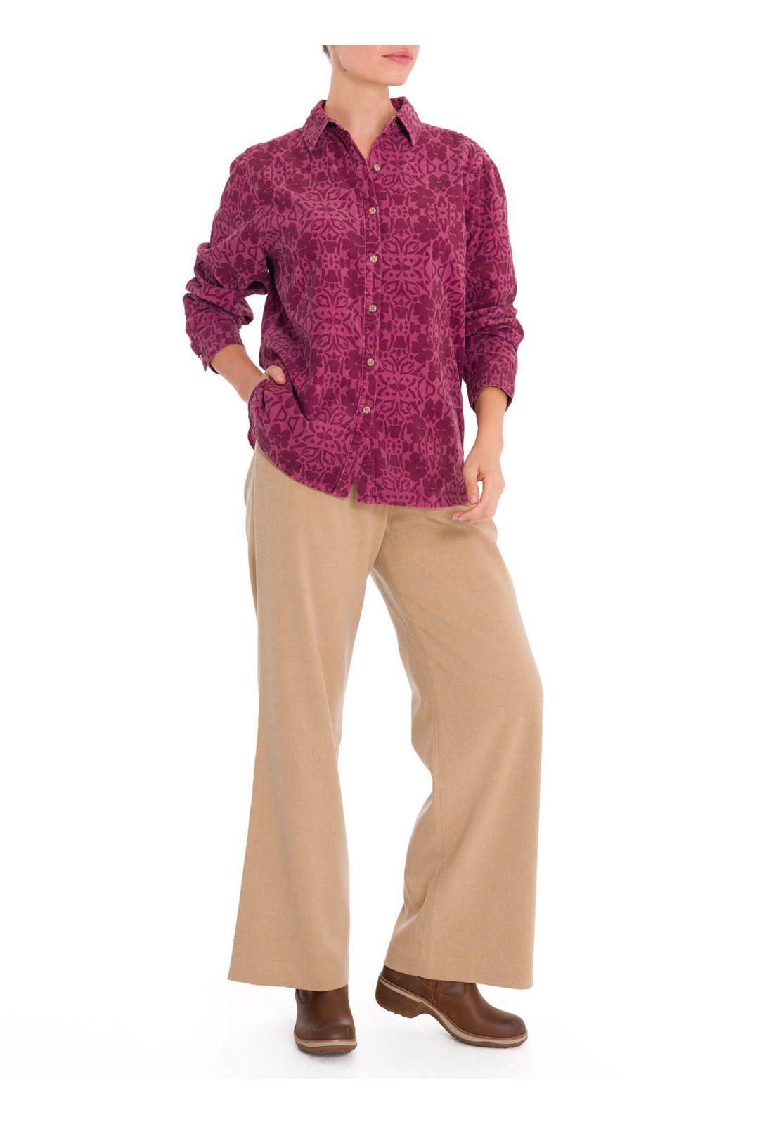 Blusa Algodón Orgánico Mujer Everest Rojo-8