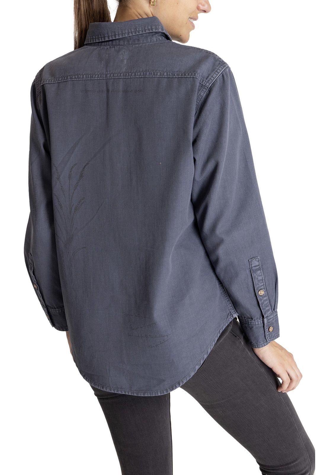 Blusa M/L Mujer Nature Gris-5