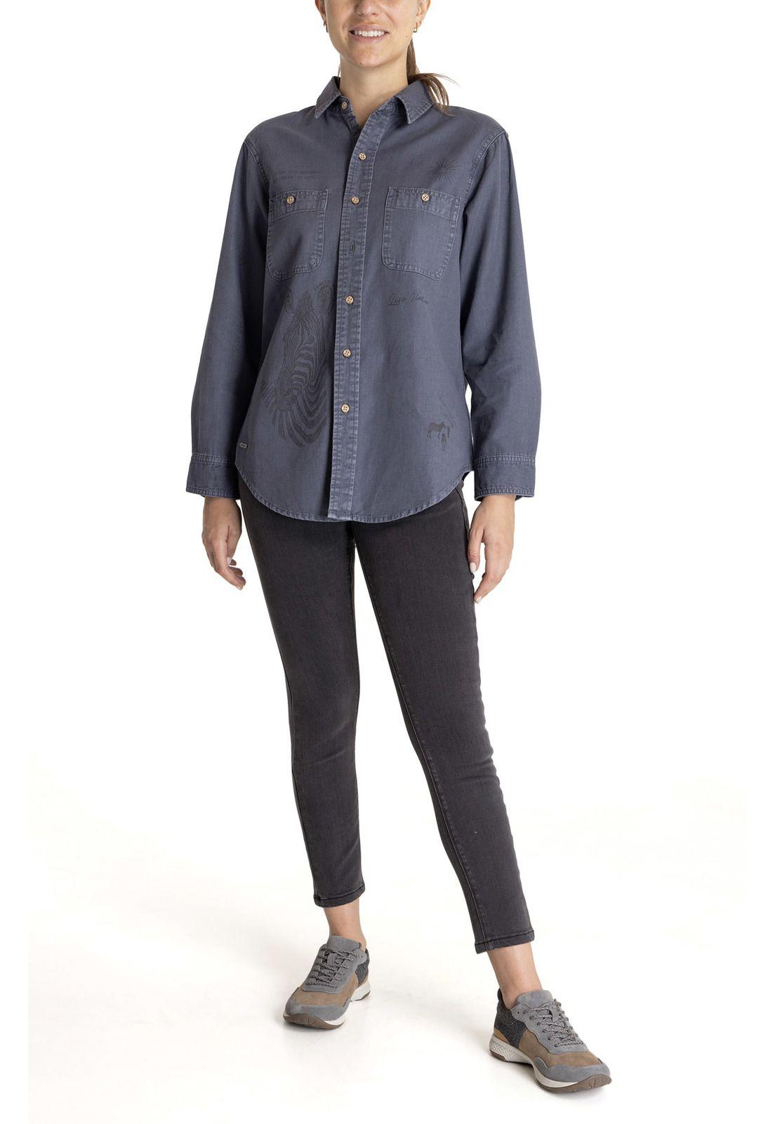 Blusa M/L Mujer Nature Gris-9