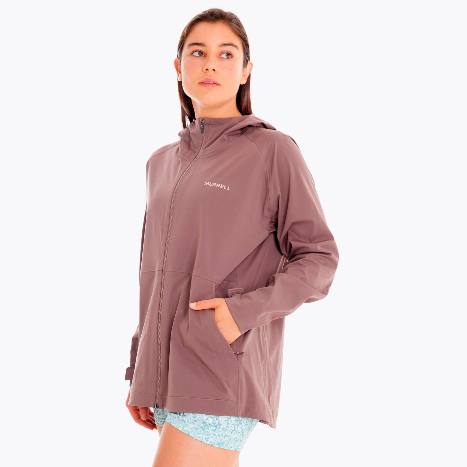 Impermeable Mujer Whisper Rain Shell Rosado Osc-0