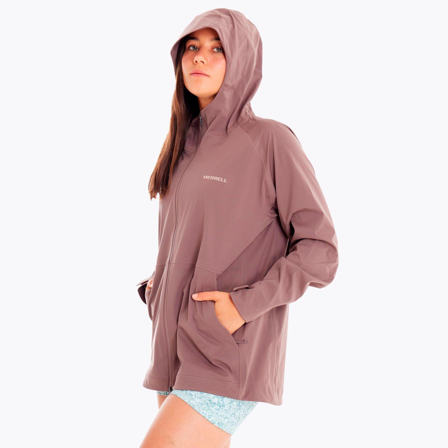 Impermeable Mujer Whisper Rain Shell Rosado Osc-1