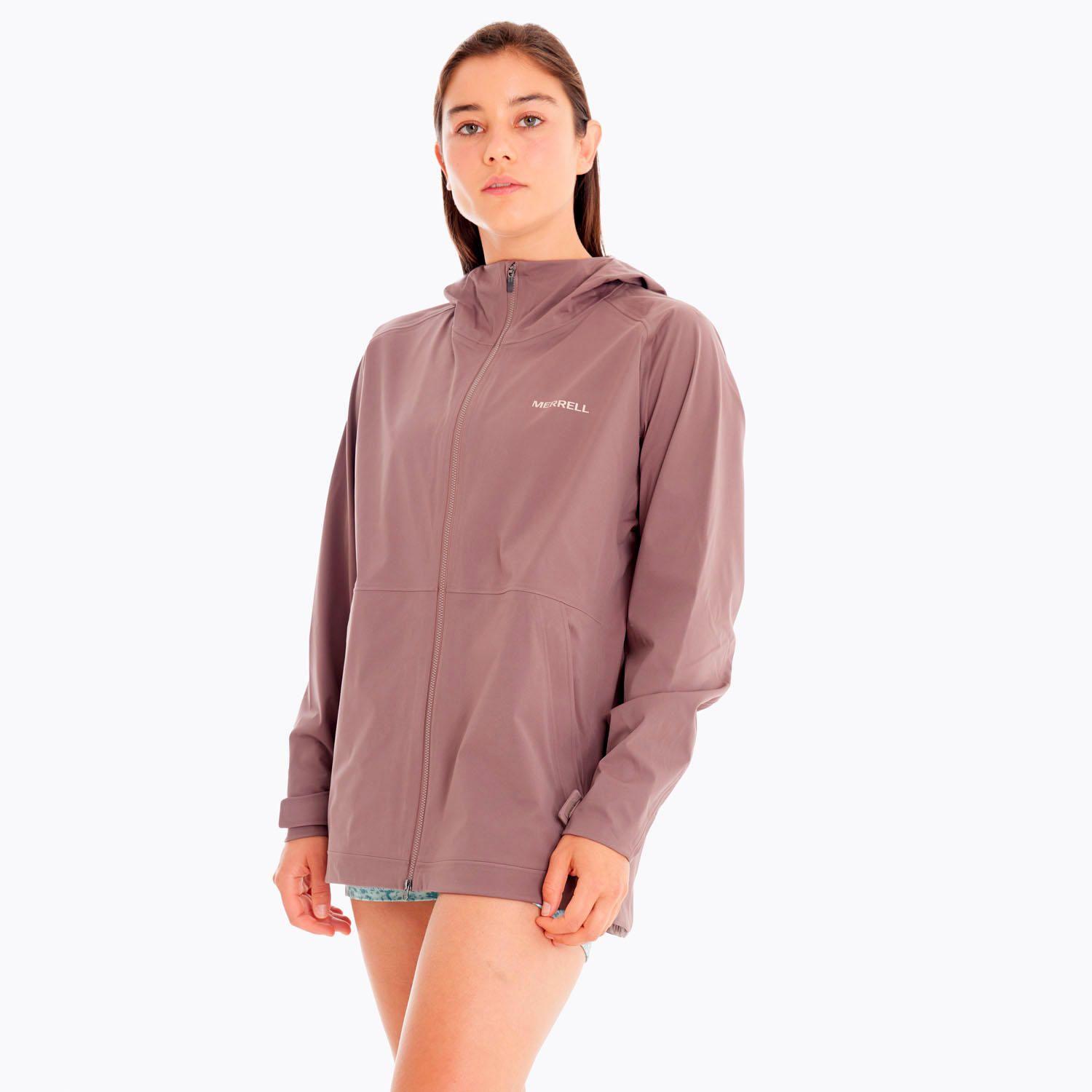 Impermeable Mujer Whisper Rain Shell Rosado Osc-3