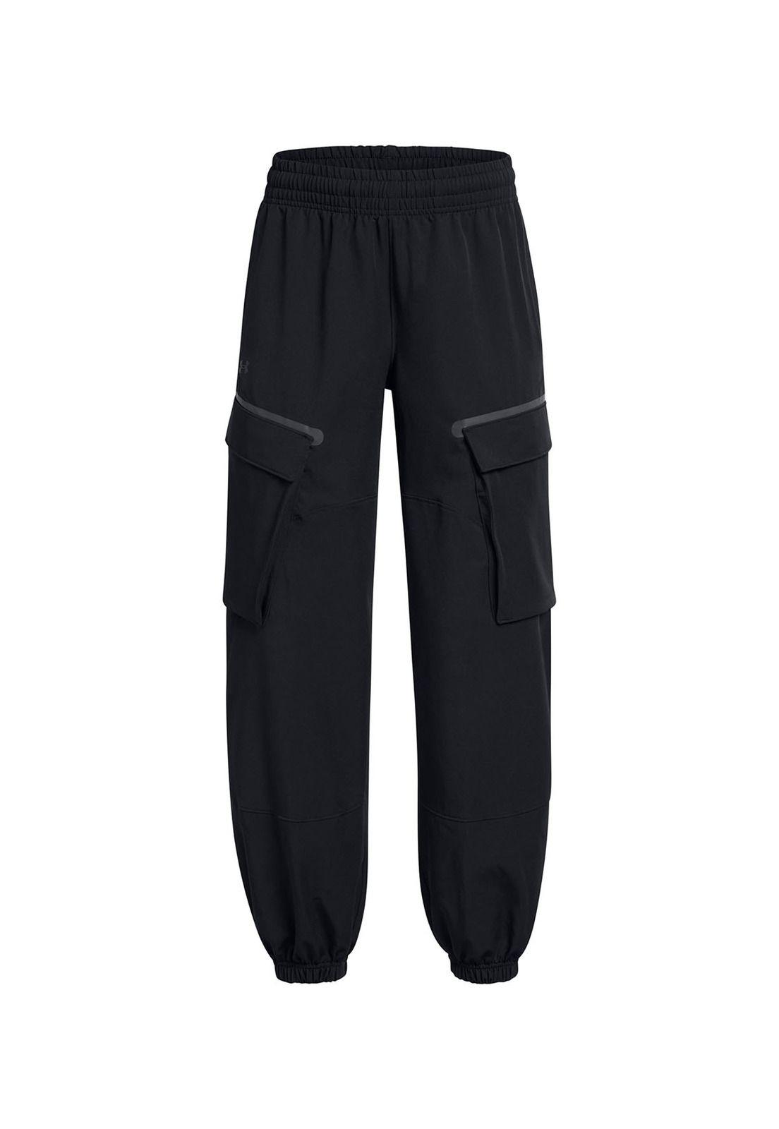 Pantalón UA Unstoppable cargo negro mujer-0