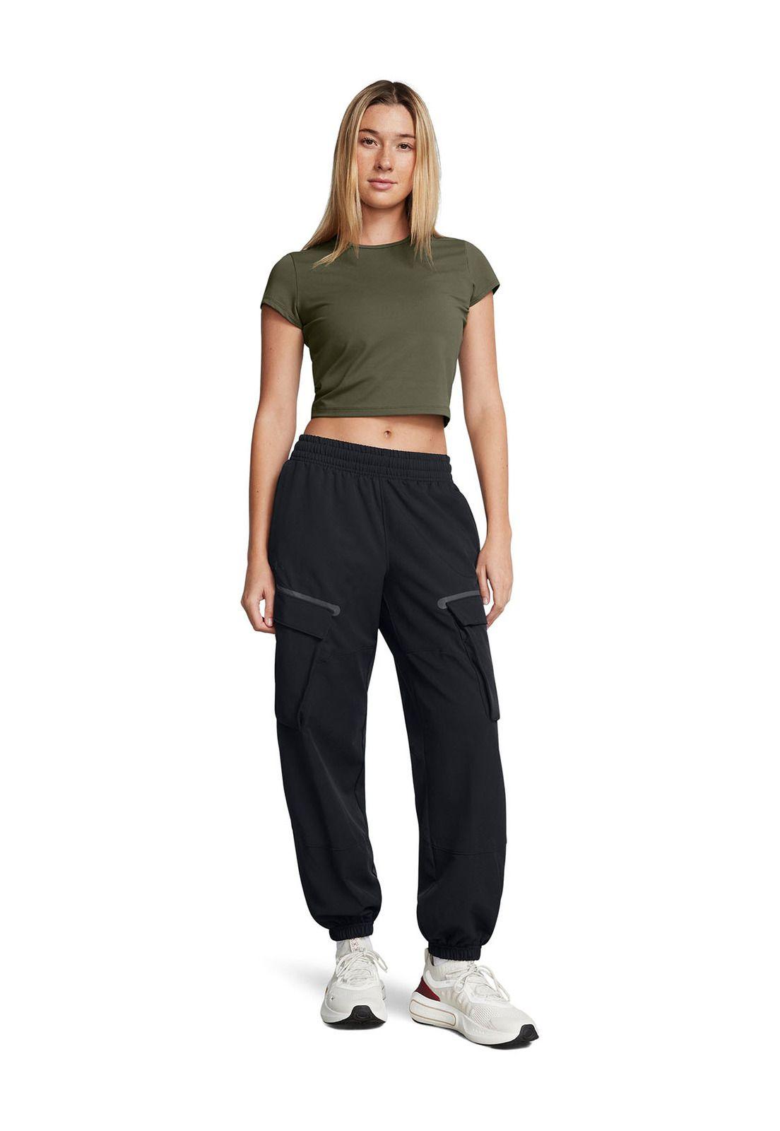 Pantalón UA Unstoppable cargo negro mujer-5