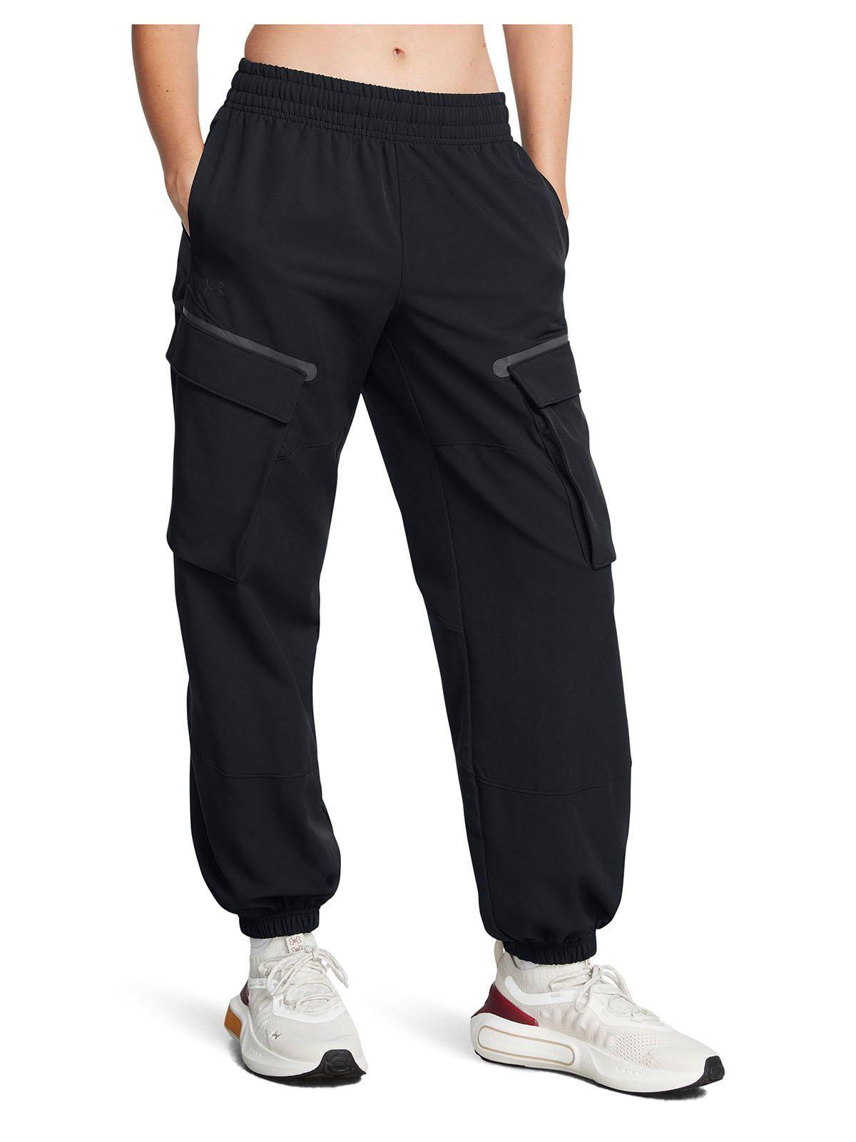 Pantalón UA Unstoppable cargo negro mujer-3