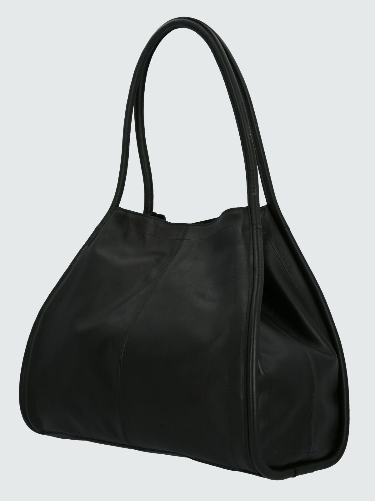 Cartera Cuero Negro Croft Hobo Mujer-1