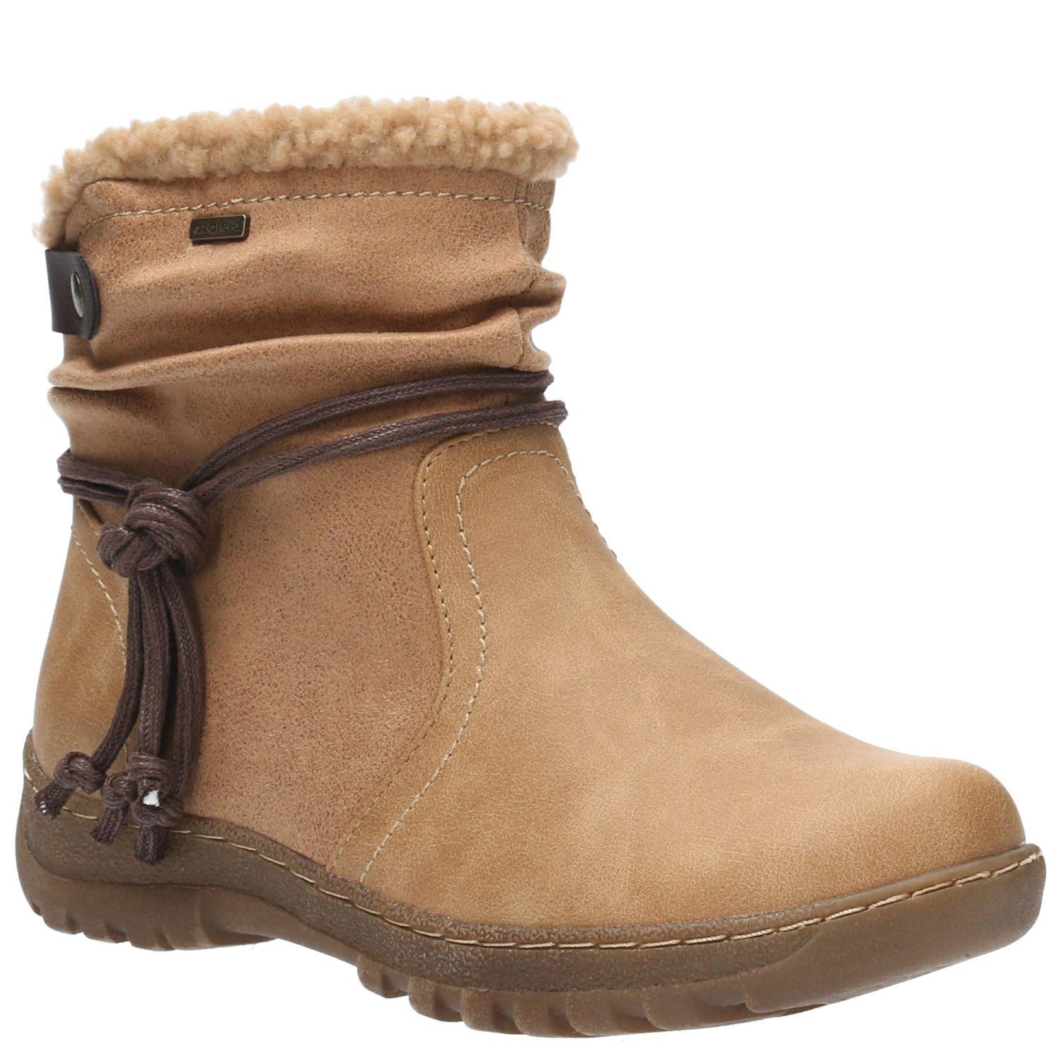 Botín Mujer Hanaku Camel-0