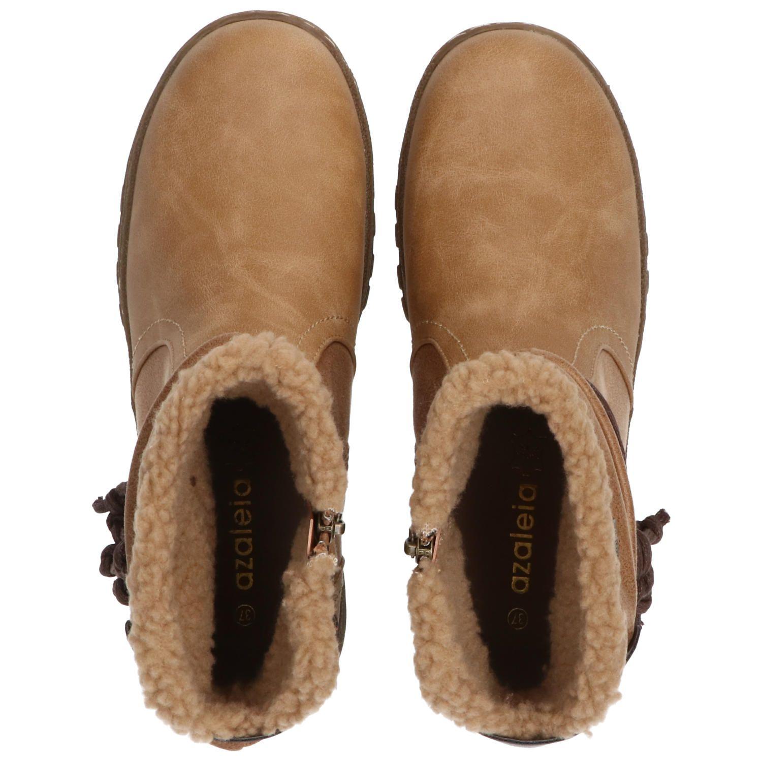 Botín Mujer Hanaku Camel-7