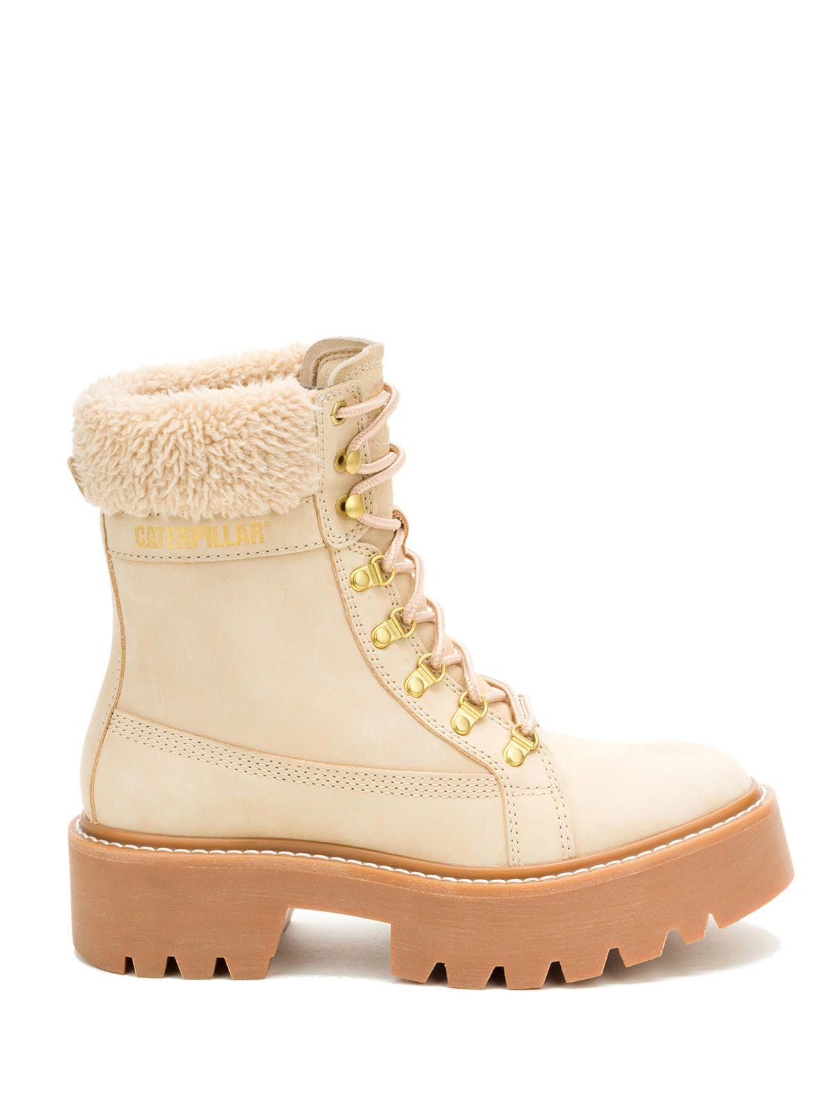 Botín Cuero Mujer Colorado Max Hiker Beige-1